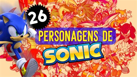 Guia completo com os personagens de Sonic